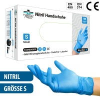 Nitril "S" Handschuhe "NAMO MED", 100 St./Box, blau
