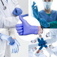 Nitril "L" Handschuhe "NAMO MED", 100 St./Box, violett