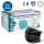 Medizinische Gesichtsmaske Typ IIR, 10x5er Pack, schwarz