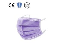 Kinder-Medizinische-Maske Typ IIR, 10x5er Box, lila