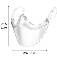 Transparente Mund-Nasen-Bedeckung
