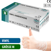 Vinyl-Medical "M" Handschuhe, 100 St./Box,...