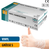 Vinyl-Medical "S" Handschuhe, 100 St./Box,...